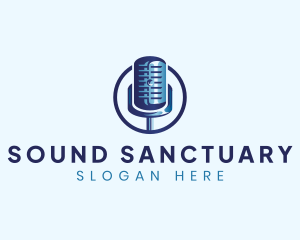 Audio Microphone Studio logo design