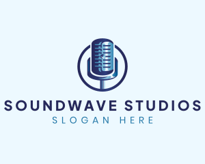 Audio Microphone Studio logo design