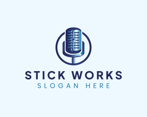 Audio Microphone Studio logo design