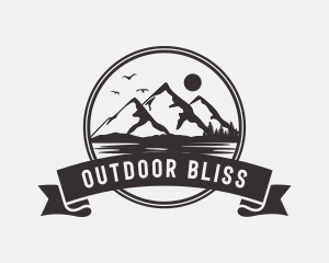 Outdoor Mountain Landscape logo design