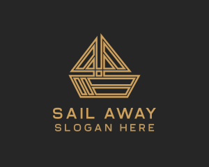 Sailing Boat Ship logo design