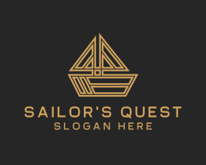 Sailing Boat Ship logo design