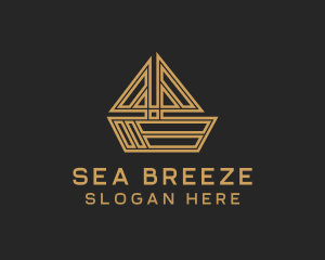 Sailing Boat Ship logo design