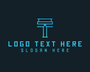 Cyber Startup Letter T logo