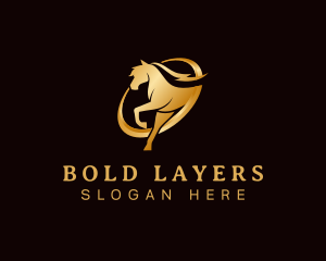 Running Horse Equine logo design