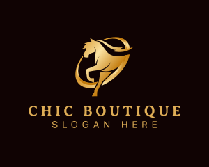 Running Horse Equine logo design