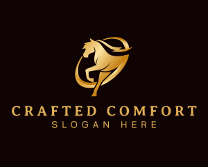 Running Horse Equine logo design