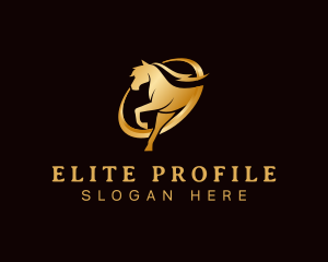 Running Horse Equine logo design