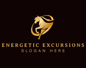 Running Horse Equine logo design