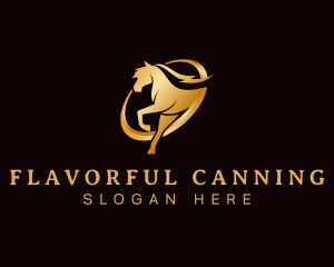 Running Horse Equine logo design