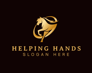 Running Horse Equine logo design