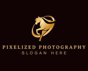 Running Horse Equine logo design