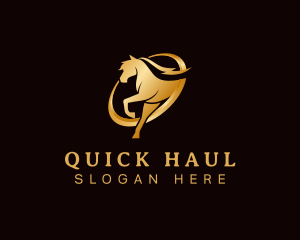 Running Horse Equine logo design