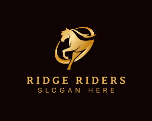 Running Horse Equine logo design