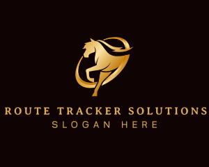 Running Horse Equine logo design