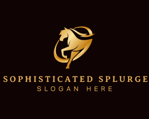 Running Horse Equine logo design