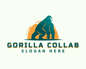 Wild Primate Gorilla logo design