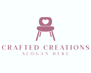 Chair Heart Furniture logo design