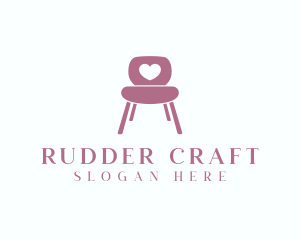 Chair Heart Furniture logo design