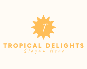 Tropical Sun Solar Sunlight  logo design