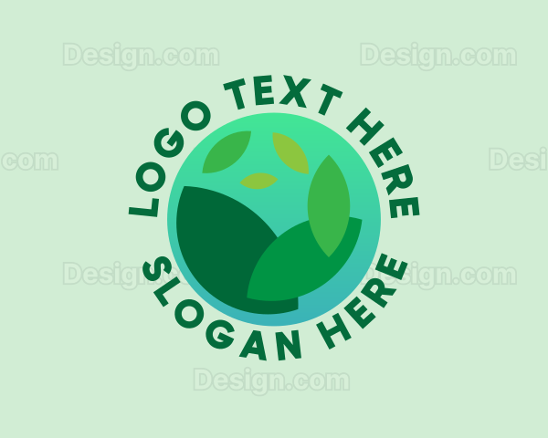 Eco Leaves Planet Logo