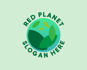 Eco Leaves Planet logo design