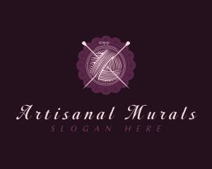 Embroidery Yarn Doily logo design