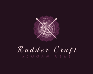 Embroidery Yarn Doily logo design