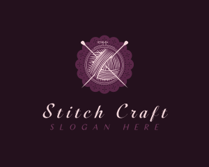 Embroidery Yarn Doily logo design