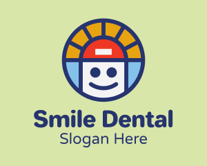 Multicolor Smiling Boy logo design