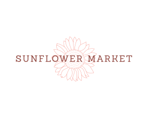 Sunflower Boutique Apparel  logo design