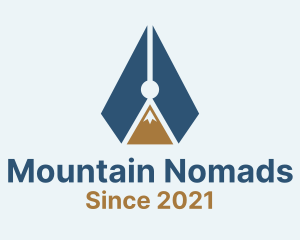 Mountain Pen Peak logo design