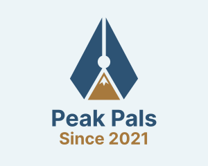 Mountain Pen Peak logo design