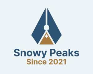 Mountain Pen Peak logo design