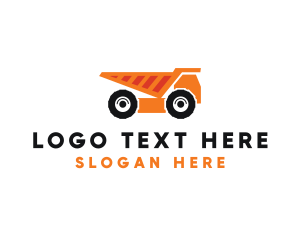 Construction Rubbish Dump Truck logo