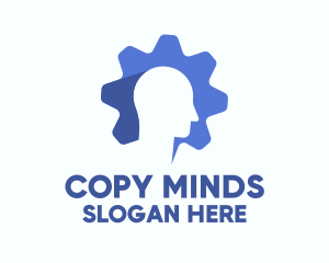 Blue Mind Gear logo design