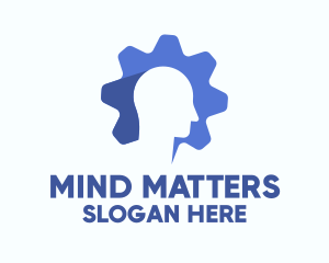 Blue Mind Gear logo design