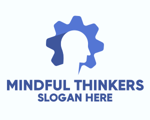 Blue Mind Gear logo design