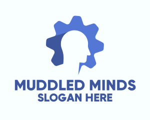 Blue Mind Gear logo design