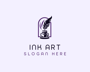 Feather Ink Writing logo design