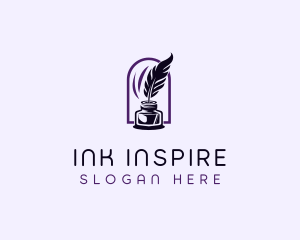 Feather Ink Writing logo design