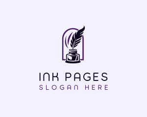 Feather Ink Writing logo design