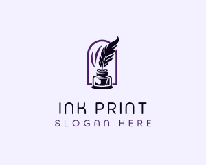 Feather Ink Writing logo design