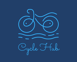 Blue Aqua Water Bike logo