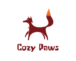 Red Brown Fox logo design