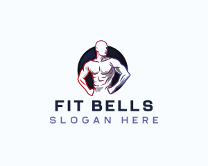 Fitness Muscular Gym logo design