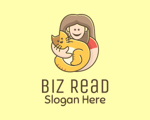 Pet Cat Person logo design