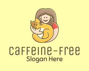 Pet Cat Person logo design