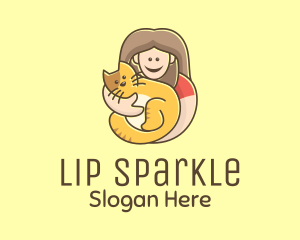 Pet Cat Person logo design