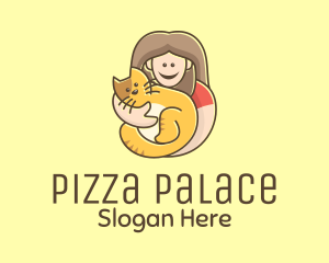 Pet Cat Person logo design